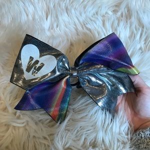 Camp Woodward Silver and purple bow